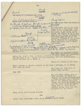 Moe Howard's 11pp. Script Entitled ''Look at the Brownie'', With Moe's Annotations Including His Signature -- Likely the Script for The Three Stooges 1952 Appearance on ''All Star Revue'' -- Very Good